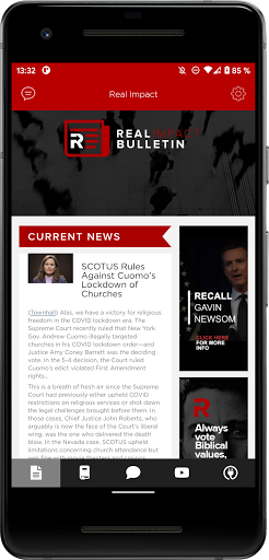 Android application Real Impact screenshort
