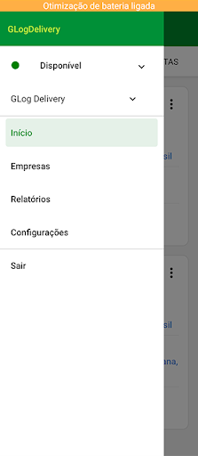 GLog Delivery Entregador Screen 3