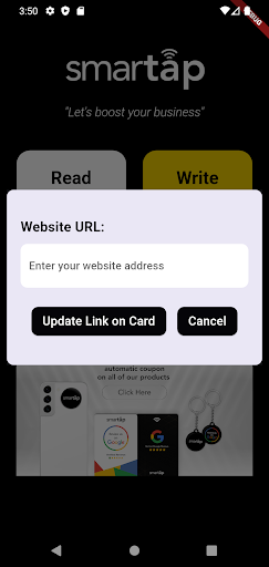 Smartap NFC tools Screen 3