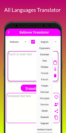 Balinese Translator Screen 3