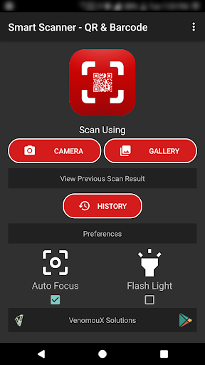 Android application Smart Scanner - QR & Barcode screenshort