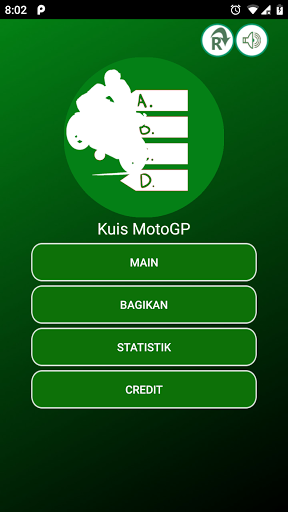Android application Kuis MotoGP screenshort