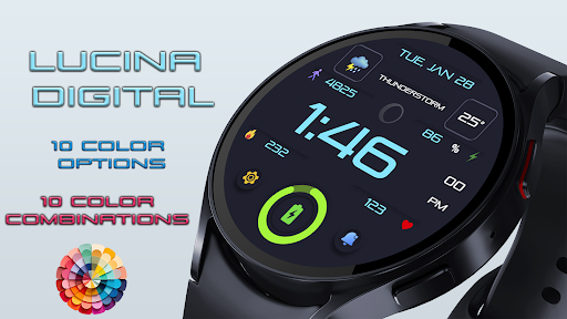 Lucina Digital Watch Face screenshot 2