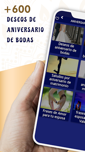 Android application Deseos de aniversario de bodas screenshort