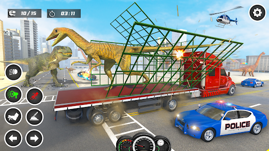GT Dino Transporter Truck Game