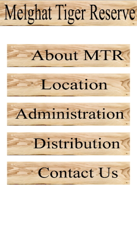 Android application Melghat Tiger Project screenshort