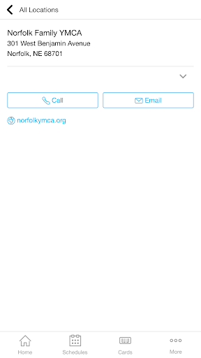 Android application Norfolk Family YMCA screenshort