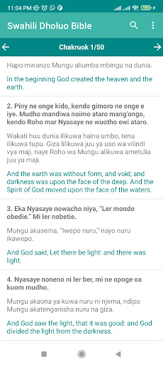 Android application Muma Maler - Swahili Luo Bible screenshort
