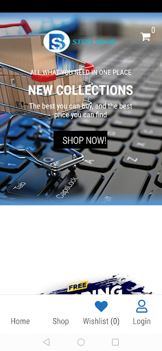 Android application STEEL BLUE screenshort