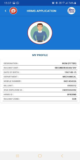 HRMS Employee Mobile App for I Screen 3