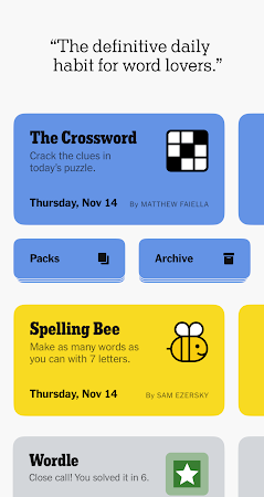 Game screenshot NYT Games: Solve Puzzles Daily hack