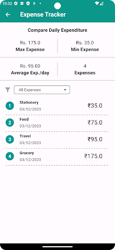 Expense Tracker Screen 3