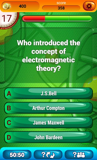 Physics Quiz Game Screen 2