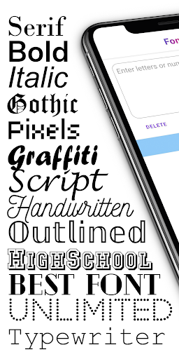 Fonts: Change Typefaces - Personalization - apps