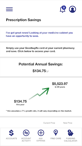 ThrivePass Pre-Tax Accounts Screen 2