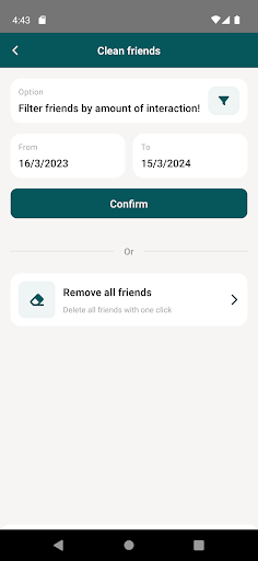 FriendCheckup Screen 2