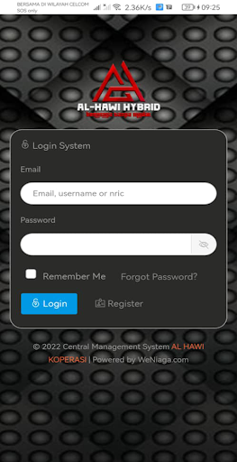 Android application AL-Hawi Hybrid System screenshort
