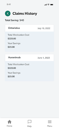 MyRx Care Support Screen 3