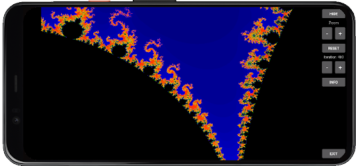 Android application Mandelbrot set screenshort