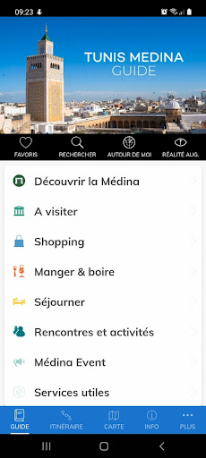 Android application Tunis Medina Guide screenshort