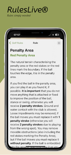 RulesLive® for Golfrules Screen 2