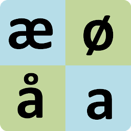 Icon image Norwegian alphabet for old peo