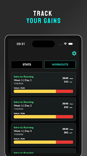 Screenshot of Start Running: Treadmill Coach