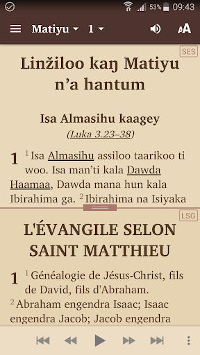 Bible en Songoy de Gao Screen 2