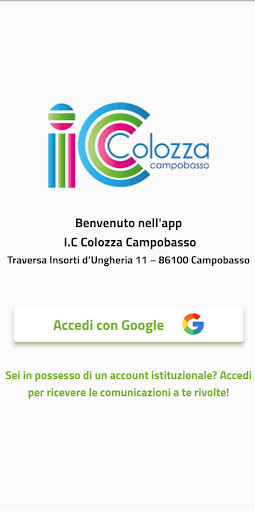 Android application IC Colozza Campobasso screenshort