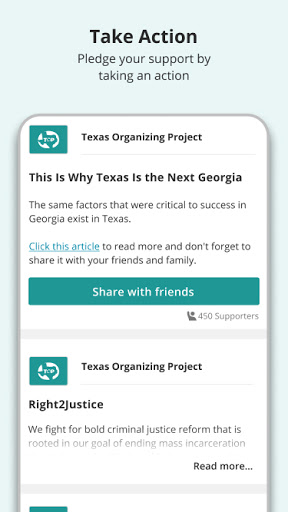 Texas Organizing Project Screen 2