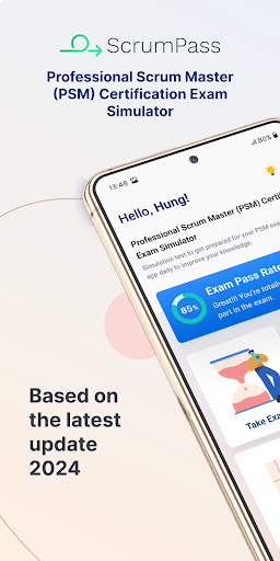 Android application PSM Exam Simulator screenshort
