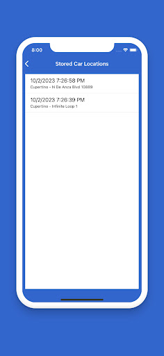My Car Finder Screen 3