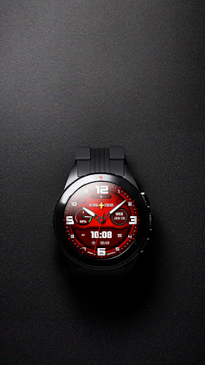 Android application Blue White Watch Face VS16 screenshort