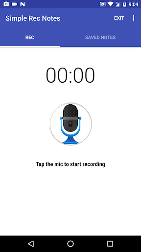 Android application Simple Rec Notes screenshort