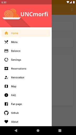 Android application UNCmorfi screenshort