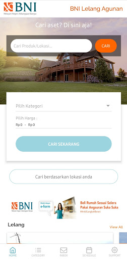 Android application BNI Lelang Agunan screenshort