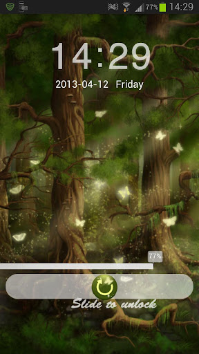Forest Theme GO Locker Screen 3