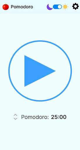 Android application Pomodoro timer screenshort