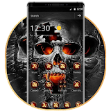 Horrific Flaming Skull Theme Icon Packs icon