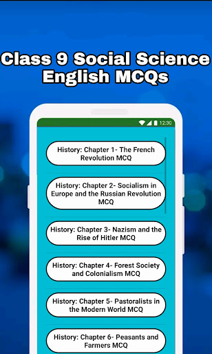 Screenshot of 9th Class SST Solution English