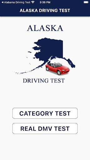 Android application Alaska Driving Test screenshort