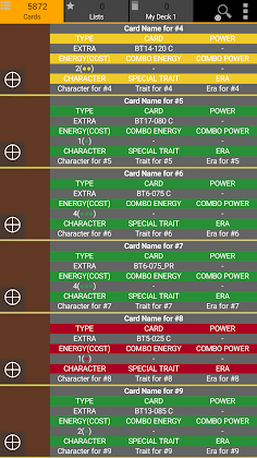Database for Super Ball TCG - Screenshot 1