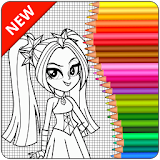 Coloring Page Equestria Girls icon