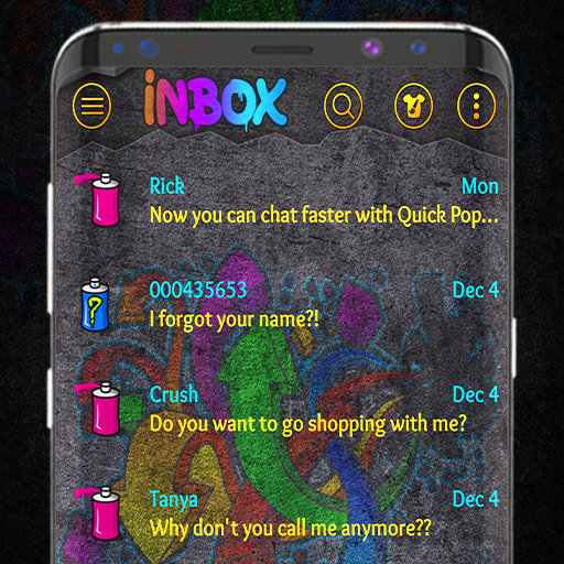 Приложения В Google Play – Graffiti Colourful SMS Theme