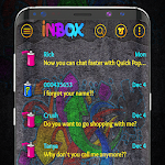Cover Image of Download Graffiti colourful SMS theme  APK