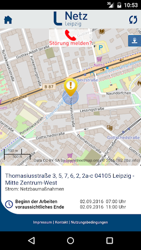 Android application Netz Leipzig screenshort
