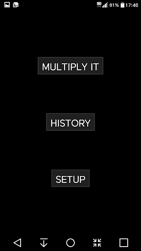 Android application Multiply it screenshort