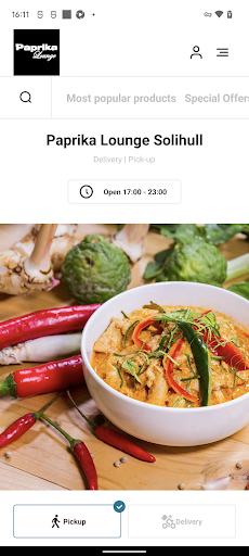 Android application Paprika Lounge Solihull screenshort