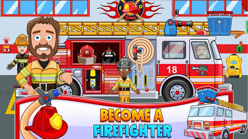 My Town : Fire station Rescue Free screenshots 3