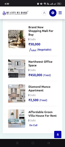My City My Home - Real Estate Screen 2
